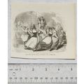 1860s engraving - Milk maids' Dance, with pile ...