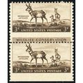 1078, Mint NH 3¢ Misperforation Pair Error - St...