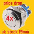 4x Heavy Duty Metal Button Switch Momentary Pus...