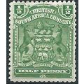 Rhodesia 1904 SG75a 1/2d Yellow-Green Mounted M...