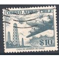 Chile 1956 (Air) - SG456 - 10p blue - Oil Derri...