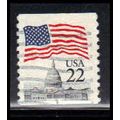 Used 2115av 22c U.S. Flag Fine CNS 4 PA5789