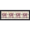 Used 1903a 9.3c Mail Wagon Fine Strip of 4 PreC...