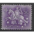 PORTUGAL 1953 50E LILAC MEDIEVAL KNIGHT SG 1093...