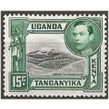 KUT 1952 SG138 15c Black & Green Mounted Mint ..