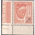 Togo 1942 - 2fr brownish orange - Mask - withou...