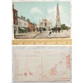 vintage postcard Selby Abbey & Market Cross