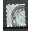 JAMAICA 1883 SG 16 1/2d GREEN FINE USED#3
