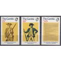 Gambia 1976 USA Bicentennial set. Scott #335-7....