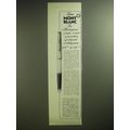 1974 Montblanc Masterpiece Pen Advertisement - ...