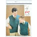 Vintage: Emu 4258 pullovers, 3 or 4 ply