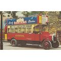 Baxters Butchers Advertising 1920s Bus Postcard