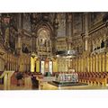 Montserrat Interior Basilica Spain Postcard unu...