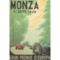 Monza 1949 Italian European Grand Prix F1 Poste...