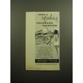 1960 Colorado Department of Public Relations Ad - Take a refreshing Vacation