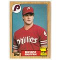 1987 Topps Bruce Ruffin rookie baseball card #4...