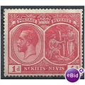 St Kitts-Nevis 1920 SG25 1d Scarlet Mounted.Mint.