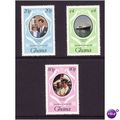 GHANA 1981 ROYAL WEDDING SG 948/950 SET 3 VALS ...