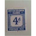 British Solomon Islands 1940 4d Blue Postage Du...