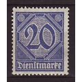 Germany 1920 SG O128 MM - Official (D-316)