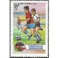 GRENADA, FOOTBALL, W Germany World Cup, green to violet 1974, ½c, #2