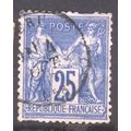 France 1876 - SG234 - 25c ultramarine - Peace &...