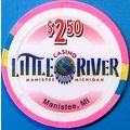 Little River. $2.50 Casino Chip. Manistee, MI. ...