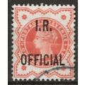 1888 O13 1/2d Vermilion Inland Revenue Official...
