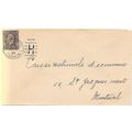 Montreal, Quebec giant "H" cancel, 1935,