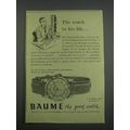 1955 Baume 423 Watch Ad - The watch in his life