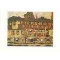 Egon Schiele Houses with washing Lines Postcard...