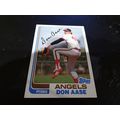 1982 Topps Card # 199 Don Aase Excellent-Mint (...
