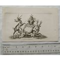 1790 engraving - coat of arms - Lovel & Holland