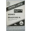 1982 programme Widnes v. Bradford Northern, JPS...