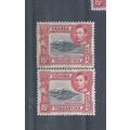 Kenya, Uganda & Tanganyika stamps. 1938 GVI 15c...