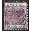 Cyprus 1896 SG41 30 Paras Bright Mauve & Green ...