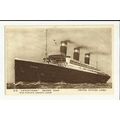 United States Lines SS LEVIATHAN Company Art Po...