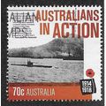 AUS 2014 70c 'WORLD WAR I - AUSTRALIANS IN ACTI...