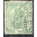 India 1911 - SG 202 - KGV ½a green - used 3