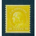 497 10c Benjamin Franklin Barely Clears MNH C1489