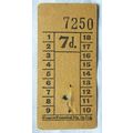 Vintage: Glasgow Numerical Ptg. Co. 7d ticket