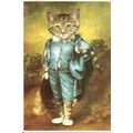 Art CAT BLUE BOY Postcard (Mayfair SH 358)