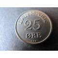 1957 DENMARK 25 ORE FREE POST. D