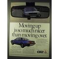 1981 Mitsubishi Colt Sapporo 2000 GSR Car Ad - Moving