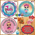 LOL Surprise Birthday Stickers Round 1 sheet Pe...