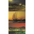Hong Kong City at Night 3x Postcard