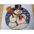 (35) Craftways SNOW HAPPY Shaped Latch Hook Kit...