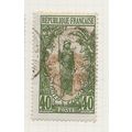CONGO 1907 40c BAKALOIS WOMAN USED