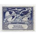 SINGAPORE MALAYA 1949 KG6 UNIVERSAL POSTAL UNIO...