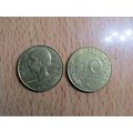 France Republic 1987 10 Centimes Coin